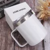 12oz Rainbow Paint Bottle Coffee Mug Insulated Tea Beer Mug Double Wall Drinking Cup Travel Water Tumbler With Handle