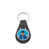 Sublimation Photo Frame Keychain Favor Personalized PU Leather Keyring Creative DIY Photo Luggage Jewelry Pendant RRD13278