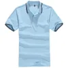 Abbigliamento di marca Polo da uomo Cotone traspirante Manica corta Uomo T-shirt con colletto rovesciato a vita larga Taglie forti XXXL 210707