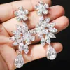 ASNORA Fashion Shiny Zircon Women Bridal Earring Jewelry Wedding Accessories Earrings Girls' Bithday Gifts