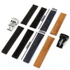 22mm vaca Genuine Couro Watchband para Tag Heuer Carrera Série Watch Strap Pulseira de Pulseira Dobrável Fivela Acessórios