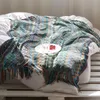 Filtar Bohemia stickade cashmere som multifunktionell nap sängkläder soffa filt handduk vävt våg klassisk tofs resa