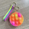 New Fidget Toy Sensory Bubble Cute Press Mini Coin Purse Creativity Simple Dimple Anti-stress Children's Small Bag Keychain