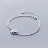 MloveAcc Authentique 925 Pivoine Fleur Charme Chaîne Lien Femmes Bracelets Bijoux En Argent Sterling Pulseira