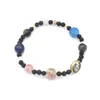 Brins de perles L'Univers Galaxy Système Solaire Huit Planètes Bracelet Étoiles Gardiennes Pierre Bijoux Bracelet Naturel Mode Accesso Kent22