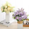 装飾的な花の花輪2021ピンクの混合造花シルクローズの家の結婚式の装飾リビングルームDIYクラフト高品質