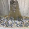 French Sequins Lace Fabric 2022 High Quality Latest African Embroidery Tulle For Wedding9853542