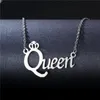 Pendant Necklaces Yungqi Goth Princess Letter Necklace For Women Crown Nameplate Clavicle Chain Choker Personality Jewelry Gift