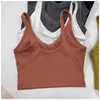 Gym Tank Clothes Women's Underwear Yoga Sports Bra Back Bodybuilding All Match Casual Push Up Align Bra Crop Tops Running Fiess Workout Vest