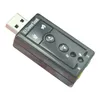 200Pcs Lot Mini USB 2.0 3D External 7.1 Channel Sound Virtual 12Mbps Audio Sound Card Adapter High Quality