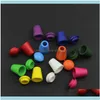 Andere manchetknopen Tie vastkloppingen Hacks sieraden 200pcs koorduiteinden Bell Stopper met deksel vergrendeld kleurrijk plastic schakelclip voor paracord kledingzak