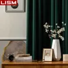 LISM Modern Blackout Curtain For Living Room Bedroom Curtain Luxury Curtain Solid Color Window Treatment Home Decoration 210712