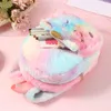 23cm Plush Unicorn Backpack per bambini Cartoon Sacchetto scolastico Carino Unicorn-Bag Unicorn-Backpack Borse Mini Pink Back Pack Schoolbag all'ingrosso