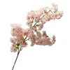 Dekorativa blommor kransar Multi-Color Multi-Head High-end Cherry Blossom Simulation Flower Silk Wedding Venue Multi-Purpose