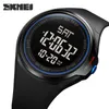 SKMEI Nouveau Mouvement Numérique Hommes Montre Sport 50Bar Étanche Compte À Rebours Chrono Led Lumière Affichage Montre Électronique Réveil 1810 G1022