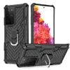 Étui de protection antichoc avec béquille magnétique pour anneau de montage de voiture pour Samsung Galaxy S21 Ultra S21 Plus S20 fe 5G Note 20 A42 A32 A02S A12