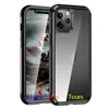 För iPhone 12 Case Clear 360 Full Body Cell Phone Fodral Dual Layer Skyddskåpa Inbyggd skärm Kompatibel med Samsung S21 Ultra