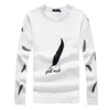 Black White Mens Hoodies Pullover Crewneck Sweatshirts Vintage Aesthetic Spring Autumn Polyester Hoddies Clothes For Teenagers 211014