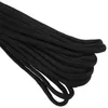 Paracord 550 Corda per paracadute 7 fili principali per arrampicata Fibbia da campeggio Nera 50FT