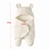 Caldo e spesso peluche fasciatoio per bambini Cartoon panda modellato nato Baby Sleeping Wrap Coperta Pography Prop per neonati Ragazzi Ragazze 211105