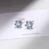 Stud Joiashome classique argent 925 bijoux boucles d'oreilles pour femmes de charme avec pierres précieuses saphir Zircon beaux cadeaux en gros