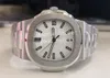 New Men's Watch Mens Automatic Cal 324 Date Blue White Green Gray Dial Men Eta 5711 Platinum Steel PPF V4 Version Watches Fac2526