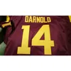 Chen37 Дешевый человек #14 Red White Sam Darnold USC Trojans Alumni College Jersey S-5xl или пользовательский