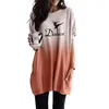 Frauen Hoodies Sweatshirts Cartoon Tanz Mädchen Brief Drucken Farbverlauf Lange Für Weibliche Femmes Liebhaber Geschenk Frauen Plus Größe Tasche