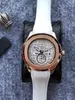 White Strap Mens Watches High Qualtiy Black Brown Rubber Men's Automatic Mechanical Wristwatch Sports Designer Fashion Male Clocks Gift For Man