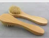 Brosse nettoyante pour le visage pour exfoliation du visage Poils naturels nettoyant les brosses pour le visage pour le brossage à sec avec manche en bois 5740353