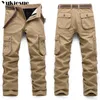 Fashion Military Cargo Pants Men Loose Baggy Tactical Trousers Oustdoor Casual Cotton Multi Pockets large size 210608