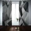 2021 Curtain Custom 3D Printing Curtains For Living Room Bedroom Silk Blackout Cortinas geometry