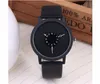 Wristwatches Fashion Creative Watches Women Men Quartz-watch BGG Brand Unique Dial Design Minimalist Lovers' Watch Leather WristwatchesW