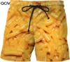Festa de salsicha full impressa mens short unisex streetwear cintura elástica shorts verão praia harajuku casual tem cinto