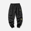 Corredores Homens Calças Carga Streetwear Hip Hop Bolsos Casuais Pants Pants Masculino Harajuku Moda Calças Calças Para Male 211112