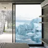 Window Stickers Film Privacy Ice Floe Frosted No Glue Glass Sticker Sun Protection Heat Control Coverings For Homedecor