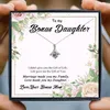 Pendant Necklaces Bonus Daughter Necklace For Women Fashion Mother Femal Heart Jewelry Christmas Birthday Gifts