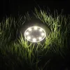 1/4pcs 태양 강화한 지상 빛 램프 가정 야드 차도 잔디 도로 d3.5를 위한 8/12/20 LED 램프를 가진 방수 정원 통로 갑판 빛