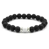2021 Bracelet Black Lava Healing Balance Beads Reiki Buddha Prayer Essential Oil Diffuser Bangle for Women Men