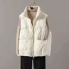 Women's Autumn Ultra Light White Duck down Vest Coat Winter Ladies Casual Waistcoat Female Sleeveless Short Vest Jacket 211130