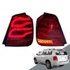 Luz de circulación diurna 2001-2007 para Toyota Highlander, conjunto de lámpara trasera, luz LED dominante, luz trasera de freno para coche