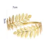 Gold Silber vergoldet griechische römische Lorbeerblatt Armband Armband Oberarm Manschette Armbinde Festival Braut Bauchtanz Schmuck X0706