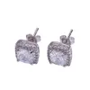 Boucles d'oreilles de goujon Hip Hop Bijoux Boucle d'oreille ronde de diamant simulé en diamant pour hommes2359207