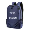 Custom College Sacs Sac à dos Tissu Cuir PU Sports imperméables Sports extérieurs Portable Anti Theft Schoolbag B169