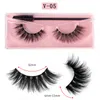 3D Styles Natural False Eyelashes Soft Light Fake 3D Mink Eyelash Glitter Eyelash Extension Mink Lashes With Eyelash Brush Makeup Epacket