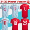 player version Football Jerseys #7 RONALDO #25 SANCHO #11 GREENWOOD Home Red Soccer Jersey 21/22 #18 B.FERNANDES #10 RASHFORD Away Shirt #6 POGBA #23 SHAW Uniform+Patch