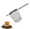 Teapot tea strainer with cap stainless steel loose leaf infuser basket filter big lid RRD11338