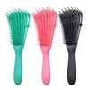 Fabrikspris! Hårbotten Massage Kam Detangling Brush för Curly Hair Detangler Tangle Removal Kraftfull funktion Non-Slip Design