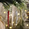 13cm Clear Glass Icicle Ornament of 510 Pieces Christmas Xmas Tree Ice Decoration Winter Birthday Party Supplies Y201020