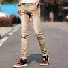 Men Stretchy Denim Skinny Green Jeans Spring Autumn Brand bLACK High Quality Fashion 210723